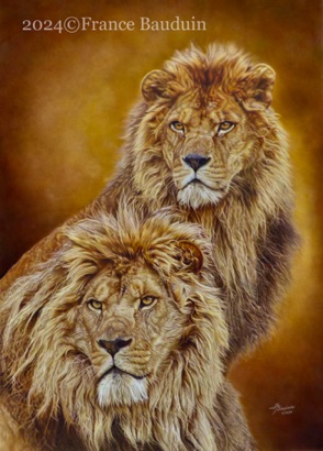 Brothers - 329 hours
Sand Pastelmat Board
39" x 27"
Bronze citation TWASI 2024